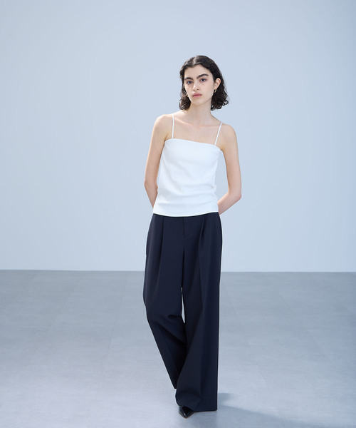 N.O.R.C（ノーク）の「テレコカップ付きキャミソール（キャミソール・レディース・ブラック/オフホワイト・フリー）」の4枚目の写真