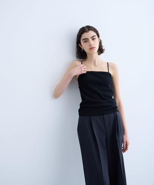 N.O.R.C（ノーク）の「テレコカップ付きキャミソール（キャミソール・レディース・ブラック/オフホワイト・フリー）」の6枚目の写真