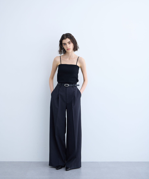 N.O.R.C（ノーク）の「テレコカップ付きキャミソール（キャミソール・レディース・ブラック/オフホワイト・フリー）」の7枚目の写真