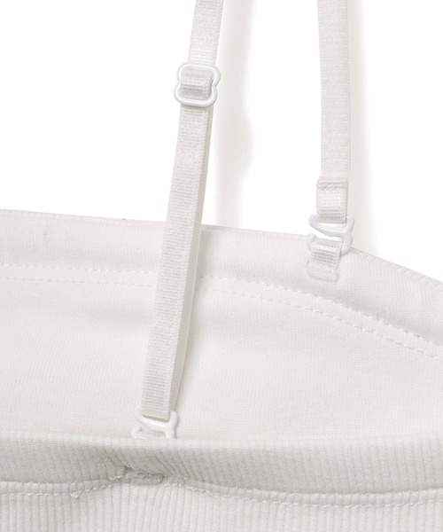 N.O.R.C（ノーク）の「テレコカップ付きキャミソール（キャミソール・レディース・ブラック/オフホワイト・フリー）」の18枚目の写真