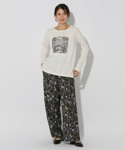 Elura(エルーラ)の「cityフォトプリントロンT/316576(Tシャツ/カットソー・レディース・チャコールグレー/ホワイト系その他6/ホワイト・LARGE/MEDIUM)」の5枚目の写真