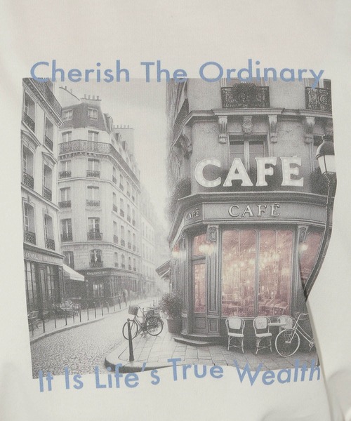 Elura(エルーラ)の「cityフォトプリントロンT/316576(Tシャツ/カットソー・レディース・チャコールグレー/ホワイト系その他6/ホワイト・LARGE/MEDIUM)」の13枚目の写真