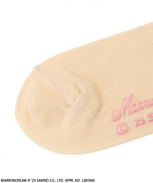 Candy Stripper（キャンディストリッパー）の「【MARRONCREAM】RIBBON ソックス（ソックス/靴下・レディース・ライトベージュ/サーモンピンク・FREE）」の6枚目の写真