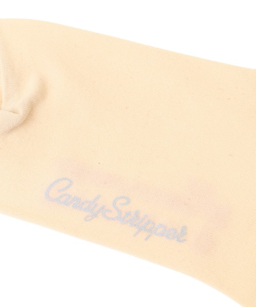 Candy Stripper（キャンディストリッパー）の「【MARRONCREAM】RIBBON ソックス（ソックス/靴下・レディース・ライトベージュ/サーモンピンク・FREE）」の8枚目の写真