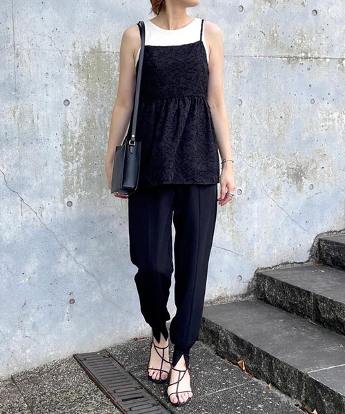 aquagarage(アクアガレージ)の「センター切り替えジョガーパンツ(その他パンツ・レディース・チャコール/ブラック/カーキ/ブルー・M/L/P)」の14枚目の写真