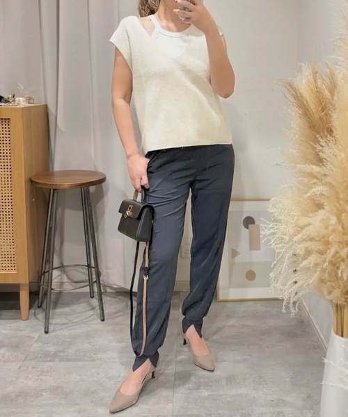 aquagarage(アクアガレージ)の「センター切り替えジョガーパンツ(その他パンツ・レディース・チャコール/ブラック/カーキ/ブルー・M/L/P)」の22枚目の写真