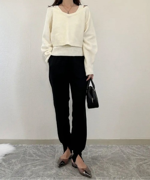 aquagarage(アクアガレージ)の「センター切り替えジョガーパンツ(その他パンツ・レディース・チャコール/ブラック/カーキ/ブルー・M/L/P)」の17枚目の写真