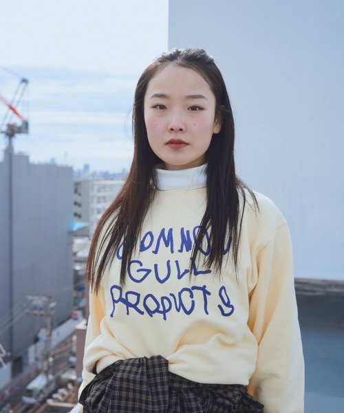 common gull products.(コモンガルプロダクツ)の「common gull products sweat 25spring.(スウェット・レディース・パープル系/杢グレー/ピンク系/イエロー系/ネイビー・SMALL/MEDIUM/LARGE)」の5枚目の写真