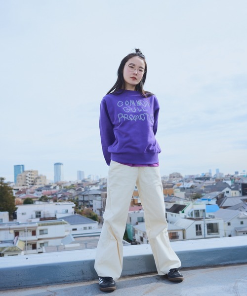 common gull products.(コモンガルプロダクツ)の「common gull products sweat 25spring.(スウェット・レディース・パープル系/杢グレー/ピンク系/イエロー系/ネイビー・SMALL/MEDIUM/LARGE)」の14枚目の写真