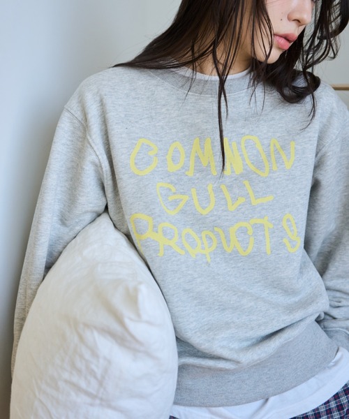 common gull products.(コモンガルプロダクツ)の「common gull products sweat 25spring.(スウェット・レディース・パープル系/杢グレー/ピンク系/イエロー系/ネイビー・SMALL/MEDIUM/LARGE)」の6枚目の写真