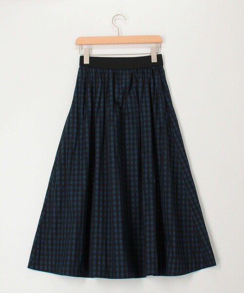 MICO COULIER（ミコクリエ）の「マットタフタチェックスカート（スカート・レディース・ブラウン系その他/ブラック系その他・36/38）」の3枚目の写真