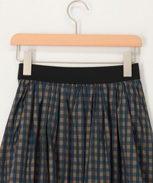 MICO COULIER（ミコクリエ）の「マットタフタチェックスカート（スカート・レディース・ブラウン系その他/ブラック系その他・36/38）」の7枚目の写真