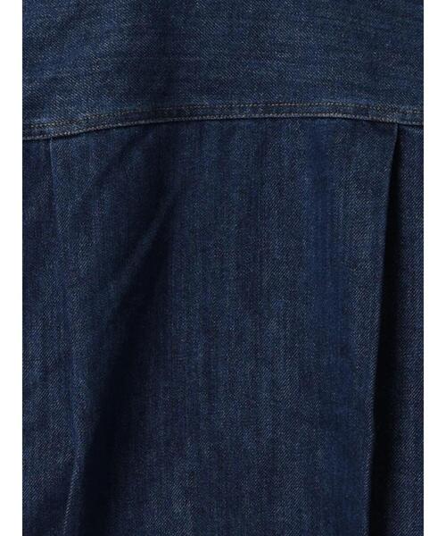 Te chichi（テチチ）の「デニムルーズシルエットGジャン（ノーカラージャケット・レディース・ブルー・F）」の16枚目の写真