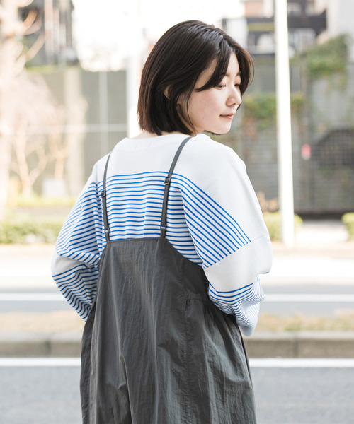 EKAL（エカル）の「『イージーケア』ナバルボーダーニットプルオーバー（ニット/セーター・レディース・グレー/ロイヤルブルー・ONE）」の12枚目の写真