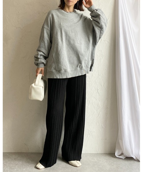 セール】セミワイドストレートロングプリーツパンツ（その他