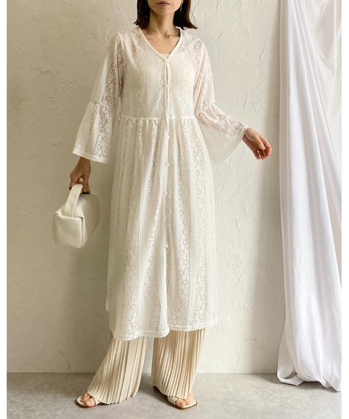 She's Closet(シーズクローゼット)の「セミワイドストレートロングプリーツパンツ(その他パンツ・レディース・アイボリー/グレイッシュベージュ/チャコールグレー/ブラック・L/M)」の18枚目の写真