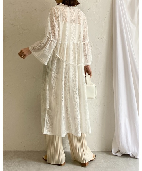 She's Closet(シーズクローゼット)の「セミワイドストレートロングプリーツパンツ(その他パンツ・レディース・アイボリー/グレイッシュベージュ/チャコールグレー/ブラック・L/M)」の19枚目の写真