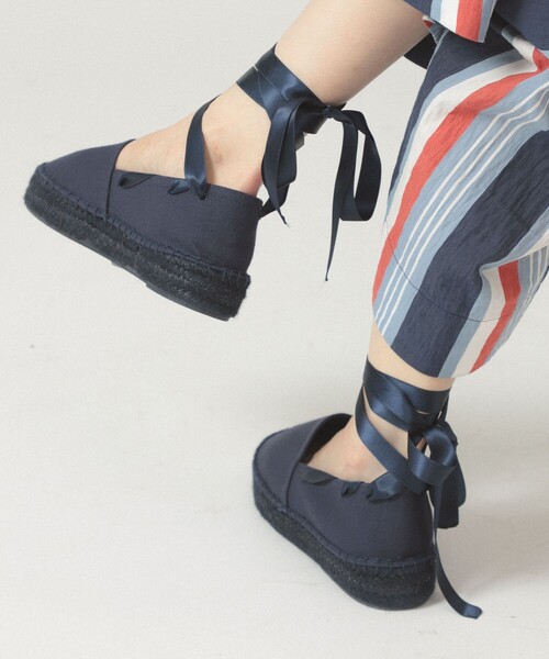 BEAMS BOY(ビームスボーイ)の「レースアップ エスパドリーユ(サンダル・レディース・レッド/ネイビー/オフホワイト・38/37/36/39)」の3枚目の写真