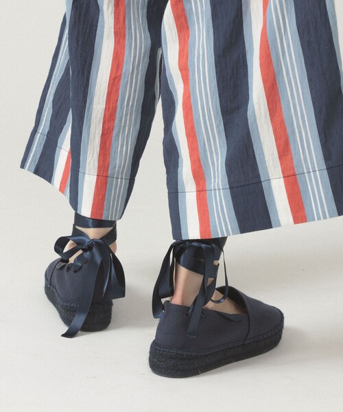 BEAMS BOY(ビームスボーイ)の「レースアップ エスパドリーユ(サンダル・レディース・レッド/ネイビー/オフホワイト・38/37/36/39)」の4枚目の写真