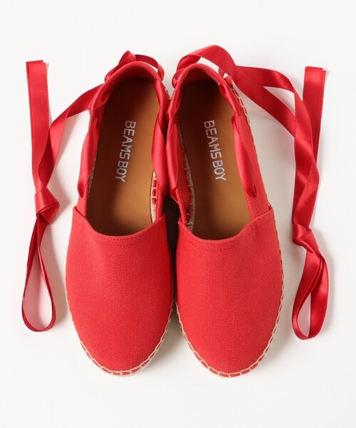 BEAMS BOY(ビームスボーイ)の「レースアップ エスパドリーユ(サンダル・レディース・レッド/ネイビー/オフホワイト・38/37/36/39)」の17枚目の写真