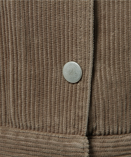 Kastane（カスタネ）の「前開きコーデュロイOP（ワンピース・レディース・カーキ/ブラック・FREE）」の10枚目の写真