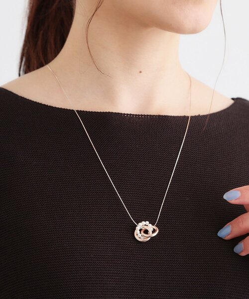 SHOO・LA・RUE（シューラルー）の「ミニリング＆フェイクパールネックレス（ネックレス・レディース・シルバー/ゴールド/ピンクゴールド・00）」の7枚目の写真
