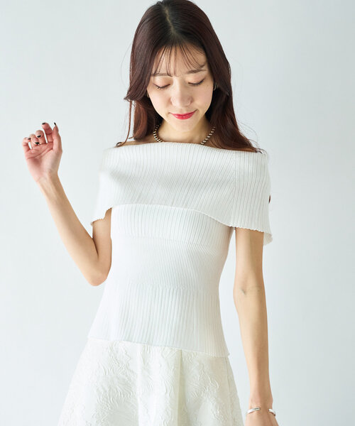 人気スタッフmiki監修ジップ2WAYニット PSサイズ セール】【スタッフmiki監修】ジップ2WAYニット（ニット