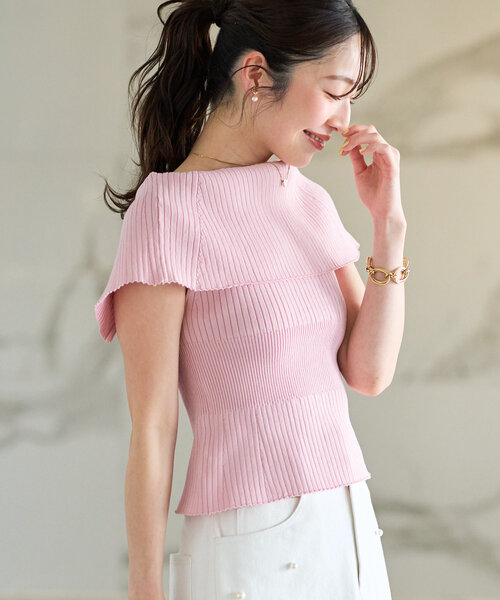 人気スタッフmiki監修ジップ2WAYニット PSサイズ La boutique BonBon｜【人気スタッフmiki監修】ジップ2WAYニット