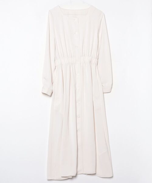 前ボタンワンピース