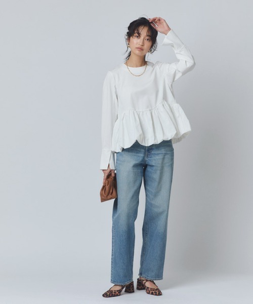RASW(ラス)の「バルーン切り替えカットソー(Tシャツ/カットソー・レディース・オフホワイト/ブラック・M/L)」の13枚目の写真