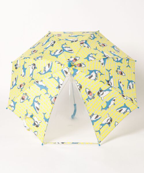 Ribbon hakka kid's（リボンハッカキッズ）の「ゲームシャークプリント傘（長傘・キッズ・グレー・S/M/L）」の2枚目の写真