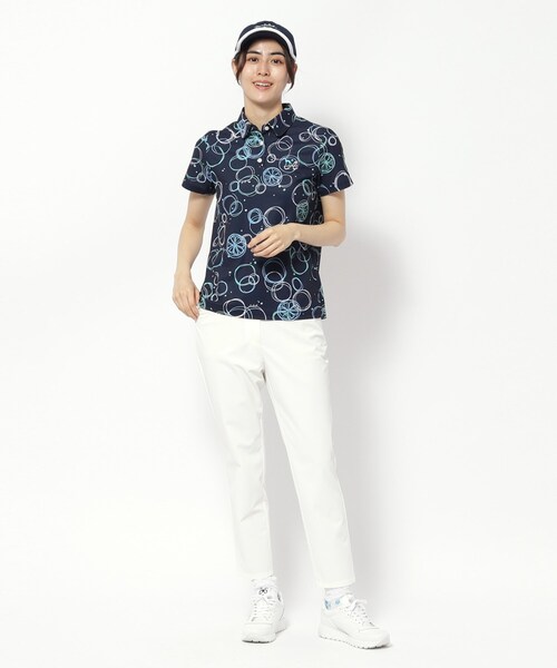 adabat（アダバット）の「◆撥水加工 バックシャーリングアンクルパンツ（その他パンツ・レディース・ホワイト/ブラック・42/40/38/36/34）」の5枚目の写真