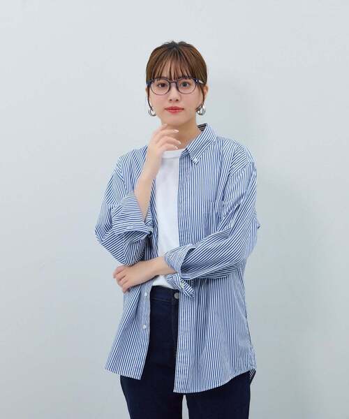 Zoff(ゾフ)の「ボストン型 メガネ|伊達メガネ|ユニセックス|Zoff|CLASSIC (クラシック)(メガネ・レディース・ブルー/ピンク/ダークブラウン/ブラック・FREE)」の13枚目の写真