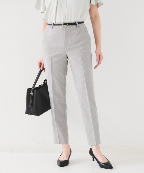 UNTITLED（アンタイトル）の「【セットアップ可能】リネンライク テーパードパンツ（その他パンツ・レディース・ネイビー/ライトグレー/ライトベージュ・00/01/02/03/04/42/44/46/48/50）」の5枚目の写真