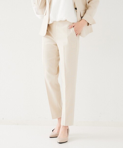 UNTITLED（アンタイトル）の「【セットアップ可能】リネンライク テーパードパンツ（その他パンツ・レディース・ネイビー/ライトグレー/ライトベージュ・00/01/02/03/04/42/44/46/48/50）」の12枚目の写真