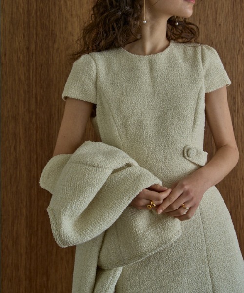 セール】Summer tweed mini one piece サマーツィードミニワンピース