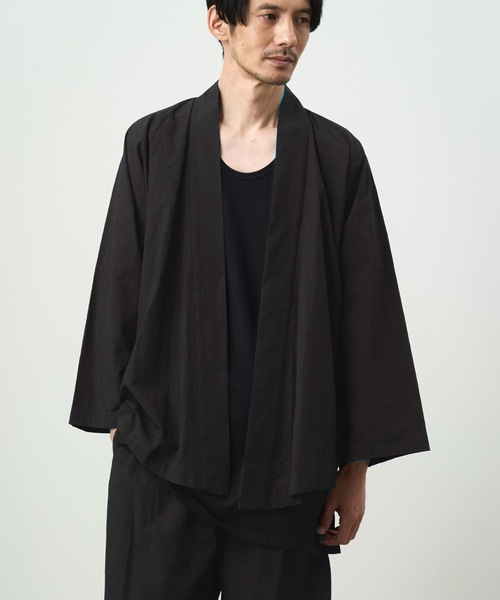 和ROBE　羽織り　シャツ　ダークネイビー　T.W WA Y SHIRT 店頭限定 / WAROBE / WA Y SHIRT / BLACK - TROVE SHOP OFFICIAL