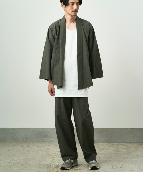 和ROBE　羽織り　シャツ　ダークネイビー　T.W WA Y SHIRT 店頭限定 / WAROBE / WA Y SHIRT / BLACK - TROVE SHOP OFFICIAL