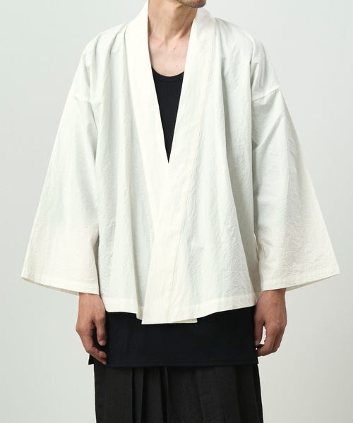 和ROBE　羽織り　シャツ　ダークネイビー　T.W WA Y SHIRT 店頭限定 / WAROBE / WA Y SHIRT / BLACK - TROVE SHOP OFFICIAL