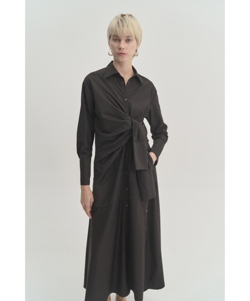 Muel Chic（ミュエルシック）の「Slave shirt OP  スレーブシャツワンピース（ワンピース・レディース・ブラック/ベージュ系その他/イエロー系その他/アイボリー系・FREE）」の10枚目の写真