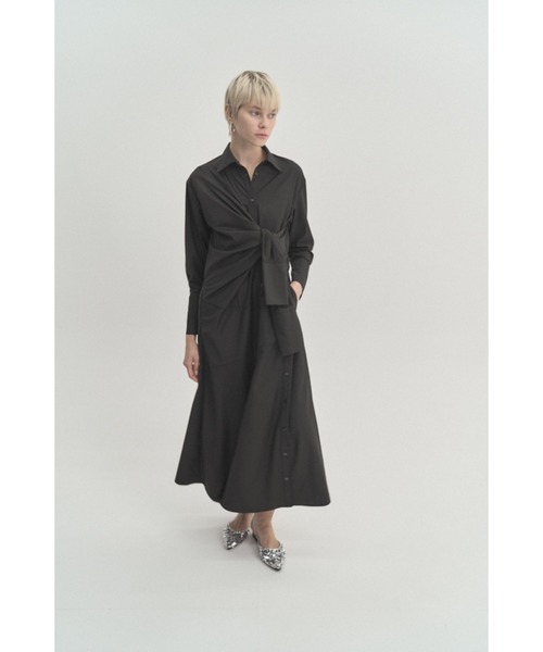 Muel Chic（ミュエルシック）の「Slave shirt OP  スレーブシャツワンピース（ワンピース・レディース・ブラック/ベージュ系その他/イエロー系その他/アイボリー系・FREE）」の9枚目の写真