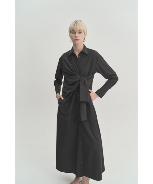 Muel Chic（ミュエルシック）の「Slave shirt OP  スレーブシャツワンピース（ワンピース・レディース・ブラック/ベージュ系その他/イエロー系その他/アイボリー系・FREE）」の11枚目の写真