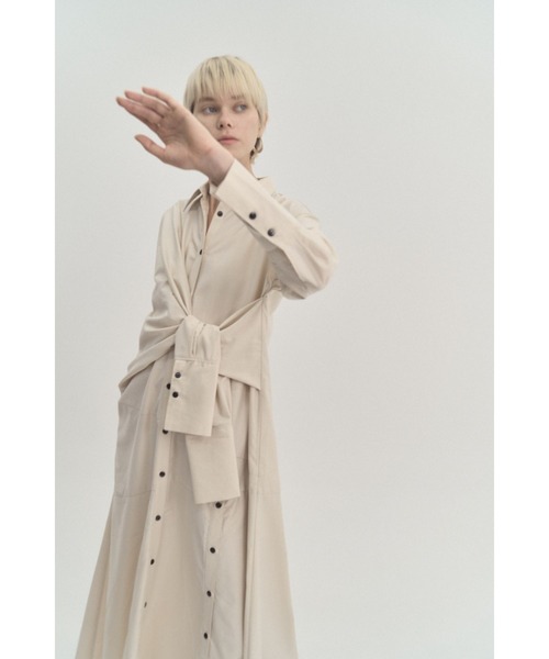 Muel Chic（ミュエルシック）の「Slave shirt OP  スレーブシャツワンピース（ワンピース・レディース・ブラック/ベージュ系その他/イエロー系その他/アイボリー系・FREE）」の20枚目の写真