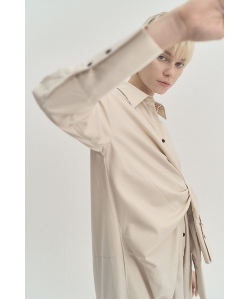 Muel Chic（ミュエルシック）の「Slave shirt OP  スレーブシャツワンピース（ワンピース・レディース・ブラック/ベージュ系その他/イエロー系その他/アイボリー系・FREE）」の19枚目の写真