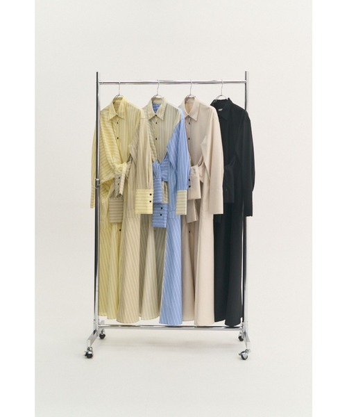 Muel Chic（ミュエルシック）の「Slave shirt OP  スレーブシャツワンピース（ワンピース・レディース・ブラック/ベージュ系その他/イエロー系その他/アイボリー系・FREE）」の12枚目の写真