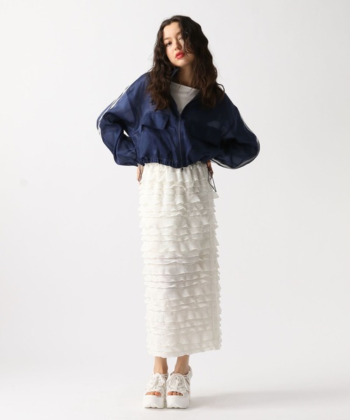 FOREVER 21（フォーエバー トゥエンティーワン）の「【2025SS】フリルＩラインスカート（スカート・レディース・アイボリー/ブラック/グレー・FREE）」の10枚目の写真