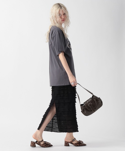 FOREVER 21（フォーエバー トゥエンティーワン）の「【2025SS】フリルＩラインスカート（スカート・レディース・アイボリー/ブラック/グレー・FREE）」の15枚目の写真