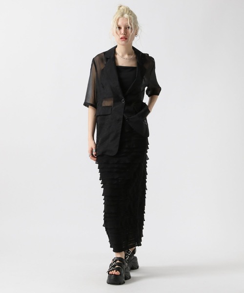 FOREVER 21（フォーエバー トゥエンティーワン）の「【2025SS】フリルＩラインスカート（スカート・レディース・アイボリー/ブラック/グレー・FREE）」の20枚目の写真