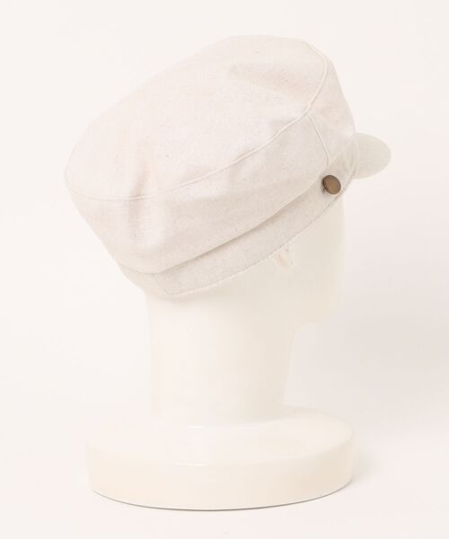 Basiquenti（ベーシックエンティ）の「【Soelilas】Linen Marine Cas（リネンマリンキャス）LCQ-N47694（キャスケット・メンズ・ナチュラル/ブラック・FREE）」の3枚目の写真