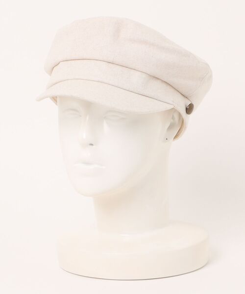 Basiquenti(ベーシックエンティ)の「【Soelilas】Linen Marine Cas(リネンマリンキャス)LCQ-N47694(キャスケット・メンズ・ナチュラル/ブラック・FREE)」の6枚目の写真
